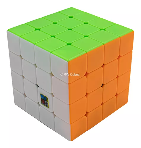 Cubo Magico 4x4x4 Stickerless Moyu Meilong Original Speed em