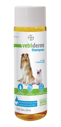 Imagen 1 de 1 de Shampoo Dermatologico Vetriderm Bayer 350 Ml Para Perro