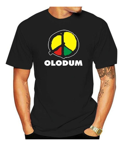 Camiseta Negra Olodum Logo Brazilian Music Concert Para Homb