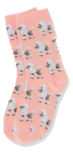 Hot Sox Calcetines Deportivos Para Nias, Caniche (rubor), M-