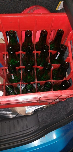 16 Botellitas Vacias De Cerveza Heineken