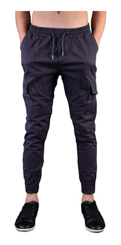 Pantalon Jogger Cargo Gabardina Rigida