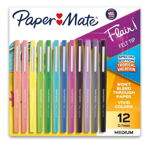 Paper Mate Rotulador Flair Punta Media Pastel Tjx12