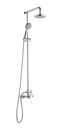 Imagen 1 de 8 de Columna Ducha Exterior Griferia Monocomando Duchador Flor 20