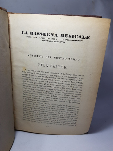 Imagen 5 de 10 de La Rassegna Musicale 1939 Antiguo Libro Italiano Mag 56233
