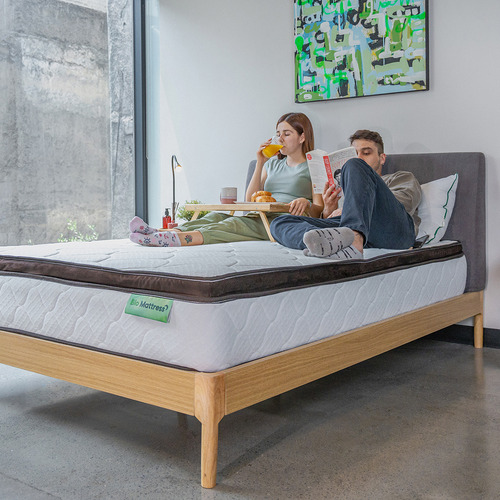 Colchón  King Size Ortopedico Firme Manchester Bio Mattress Color Blanco