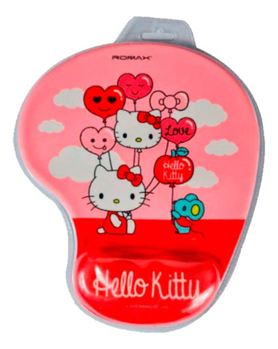 Mouse Pad Ergonomico Gamer Diseño Hello Kitty Reposa Muñeca