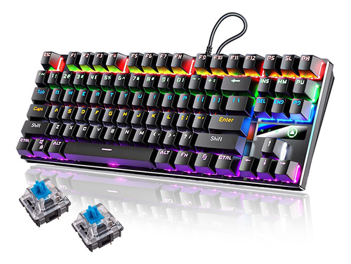 Teclado Mecánico Computadora Alambrico Desmontable Para Game