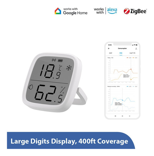 Sonoff Snzb-02d Sensor Temperatura Humedad Zigbee C/display
