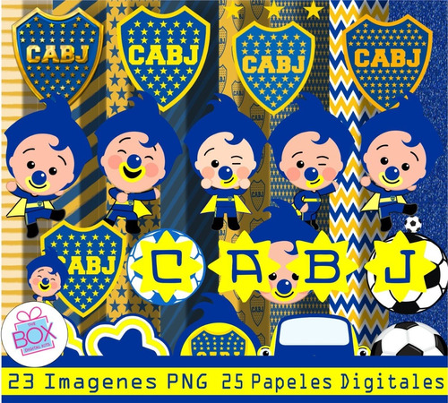 Kit Digital Plim Plim Boca Juniors Clipart Png