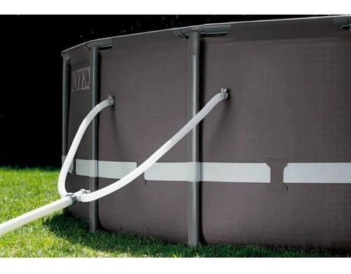 Imagen 5 de 10 de Piscin Redonda 12706l C/ Bomba Intex Exterior 427x107 Negra