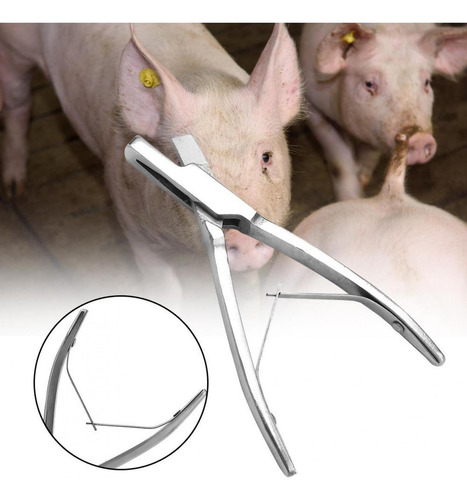 Aço Inoxidável Porco Tag Alicate Equipamento Porco Animais F