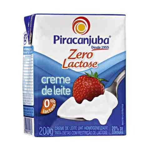 Kit 20 Creme De Leite Zero Lactose Piracanjuba 200g