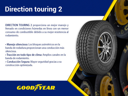 2- Llantas Direction Touring 2 Goodyear 175/65r14 H86 Xl