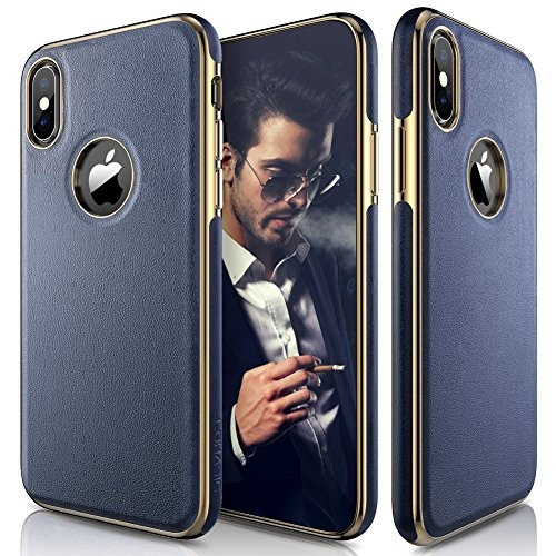 Funda Para iPhone X, Lohasic [cuero Premium] Slim & Thin Sof