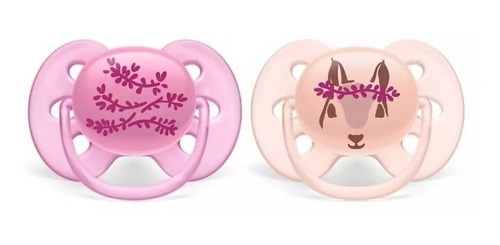 Imagen 2 de 4 de Avent Chupete Ultra Soft 6-18 Meses X 2 Unidades