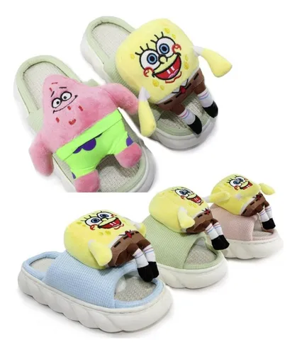 Pantuflas De Bob Esponja Sandalias Chanclas Zapatillas Kawai