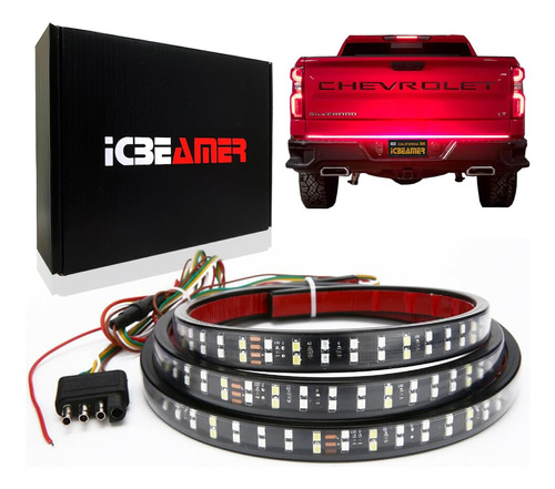 Icbeamer Doble Fila 60 Pulgadas 504 Pcs Led Para Pick Tailga