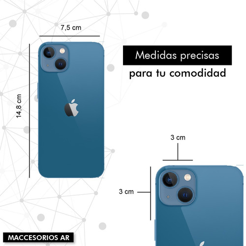 Imagen 5 de 10 de Funda Antishock Compatible iPhone 13 - Bordes Reforzados