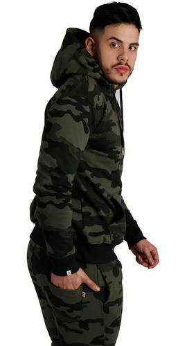 Imagen 2 de 8 de Buzo Canguro Capucha Hombre Slim Fit Hoodie Camperas A24