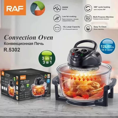 Horno Freidora De Aire Halogena Cesta Antiadherente Horno