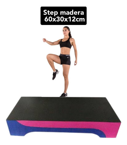 Imagen 2 de 5 de Steps Aeróbicos Pilates Antideslizantes Madera Microporoso
