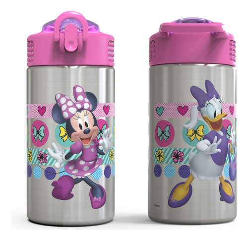 Botella De Agua Acero Inoxidable Disney Minnie 1 Mano 1.2 L