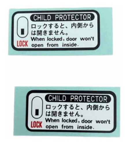 Calcomanías Child Protector Toyota Autana Burbuja Puertas