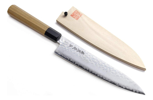 Vg-10 Cuchillo De Chef Japonés Gyuto De Damasco Martillado D