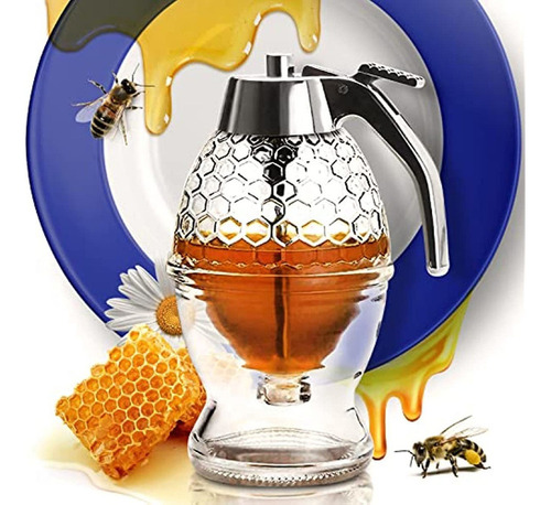Hjq Dispensador De Miel, Jarabe Sin Goteo, Recipiente For
