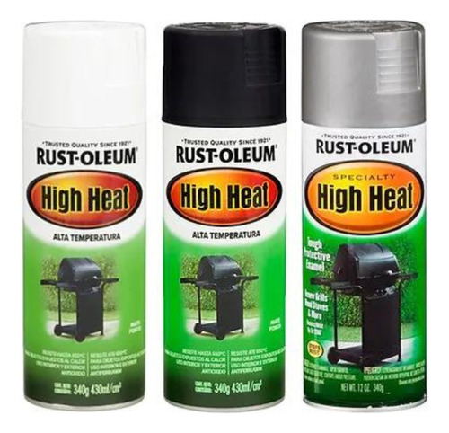 Spray Rust Oleum Alta Temperatura / High Heat