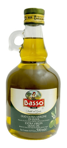 Aceite De Oliva Extra Virgen Basso 500ml Amphora