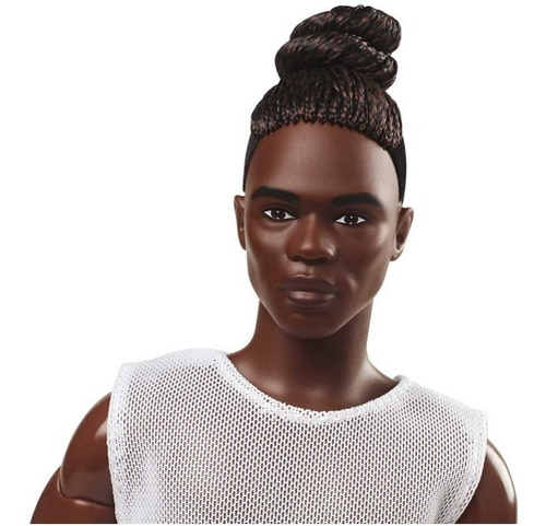 Imagem 3 de 11 de Barbie Signature Ken Looks Moreno Com Tranças Coque Ms Sj