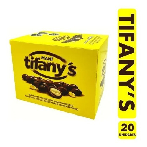 Tifany's  Maní Bañado En Chocolate (caja Con 20 Unidades)