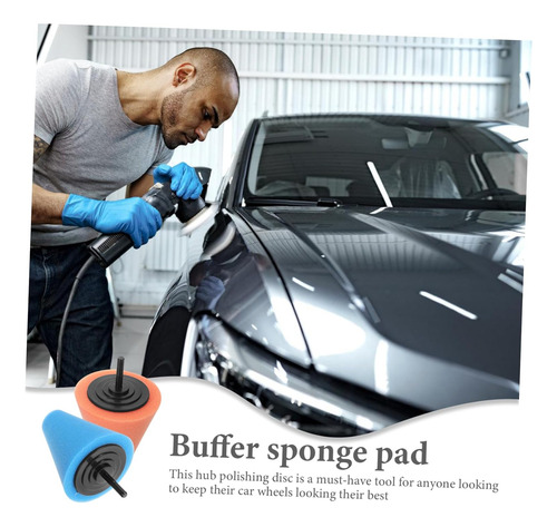 2 Uds Kit Esponjas Pulir Encerar Rines Suave Mediana Taladro