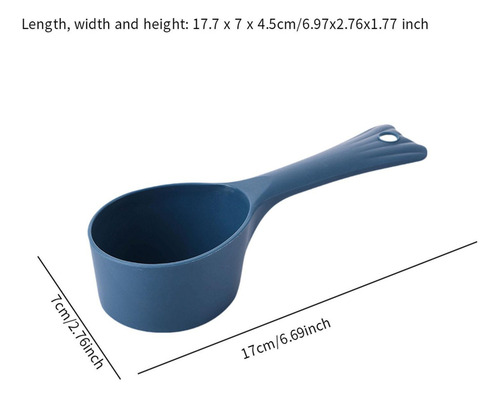 2 Cuchara Medidora Para Comida De Mascotas Con Azul Oscuro