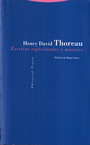 Escritos Espirituales Y Morales Henry David Thoreau