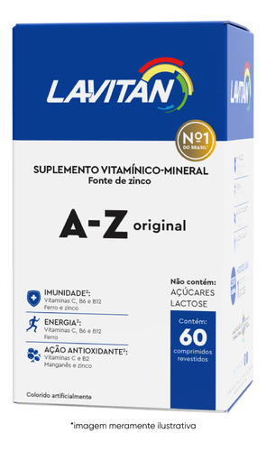 Vitamina Lavitan A-z Original Homem Mulher 60 Cápsulas