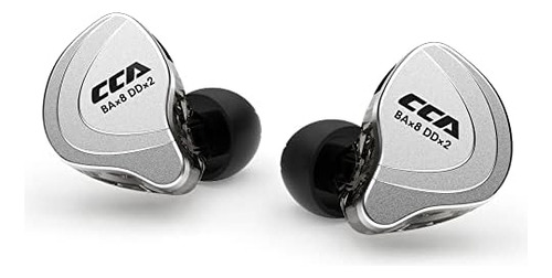 Cca C10 Auriculares Con Cable Monitor Oído, 4ba+1dd Híbridos