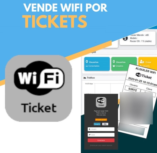 Mikrotik Vende Internet Wifi Por Codigos Tickets Hotspot 