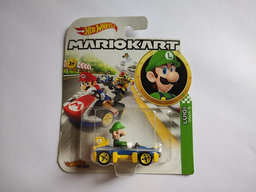 Hot Wheels Mario Kart Luigi Mach 8