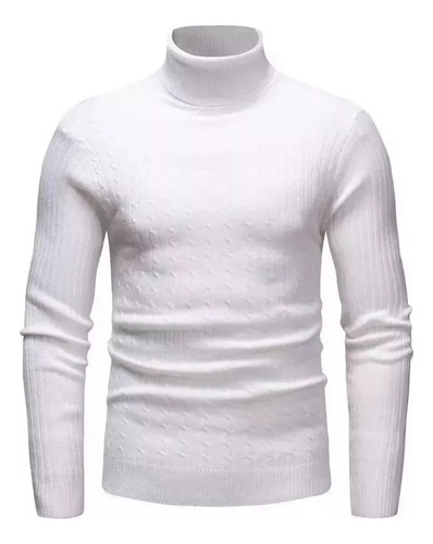 Sweater Cuello Alto Moda Comodo Hombre Invierno Tortug