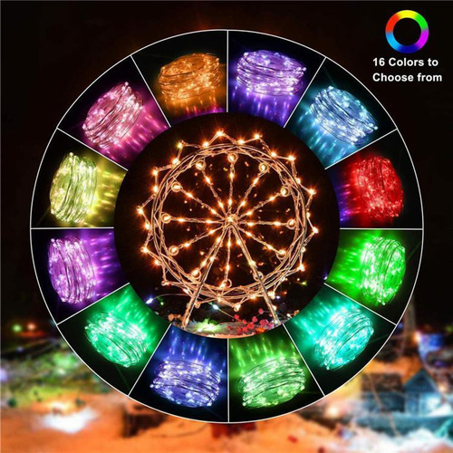 Rgb , Bluetooth App Controlado 100 Led Usb Fairy Light,