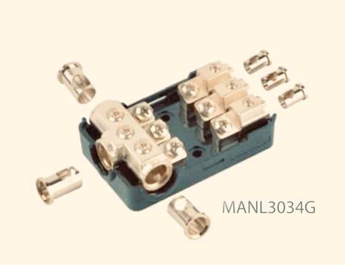 Imagen 10 de 10 de Distribuidor Corriente Tres Vias Tipo Mini Anl Manl3034g