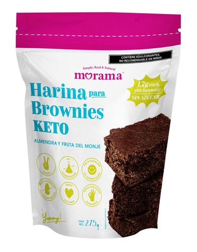 Harina Morama Para Brownies Keto  Sin Azúcar 275 Gr