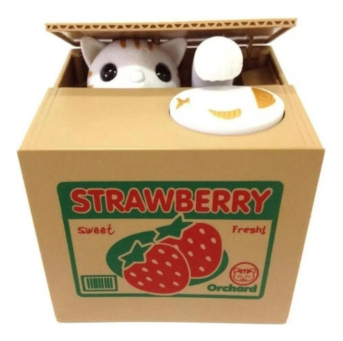 A Alcancía Electrónica Gato Kawaii Roba Monedas Juguete