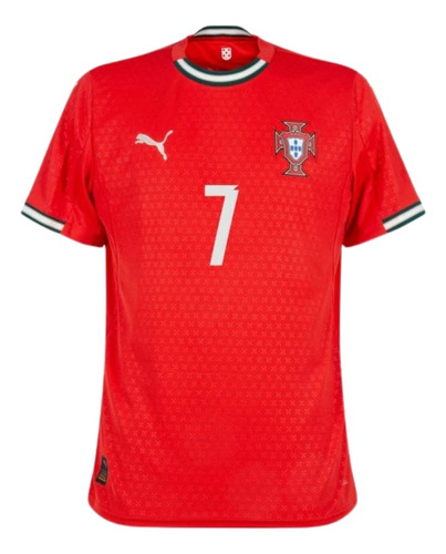 Camiseta Portugal Titular 2025 #7 Ronaldo Authentic - Puma