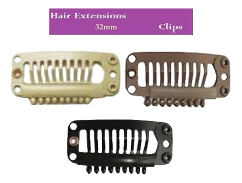 20pcs La Extensión Del Pelo Clips Broche Apretones Peluca
