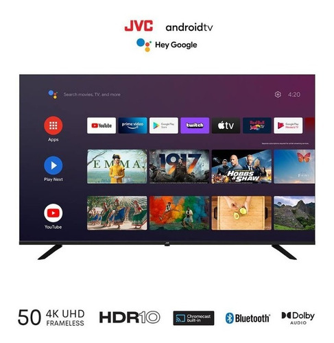Imagen 1 de 4 de Smart Tv Jvc 50 Pulgadas 4k Android 11