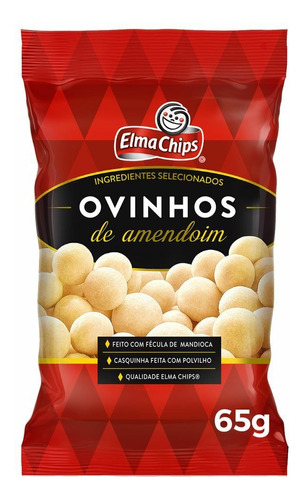 Ovinhos de Amendoim Elma Chips Pacote 65g